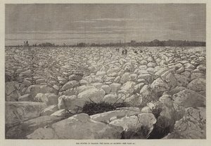 De Winter in Frankrijk, de Loire bij Saumur door Charles Auguste Loye
